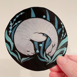 Harbor seal sticker vinyl large
