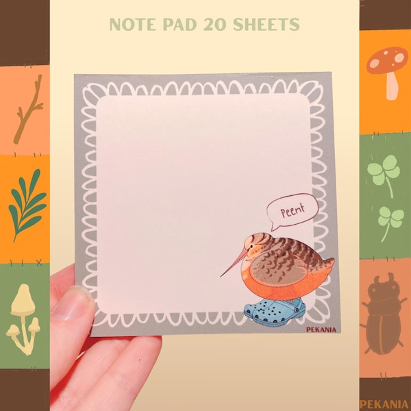 Peent Pad American Woodcock note pad