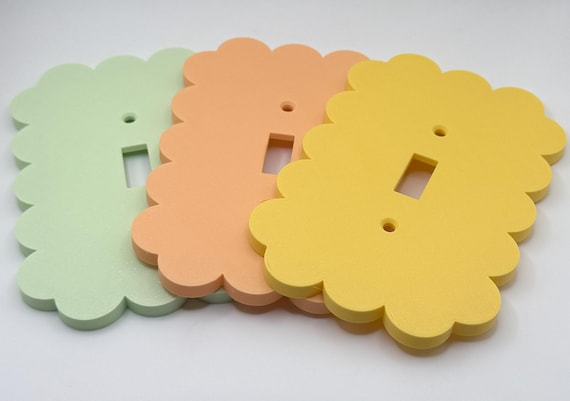 Fluffy Cloud Light Switch Cover Cute Cloud Wall Plate for Kids Room Nursery Decor Soft Pastel Switch Plate Whimsical Baby Room Accent