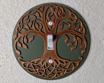 Tree of Life - Light Switch Cover - High-Quality 3D Printed