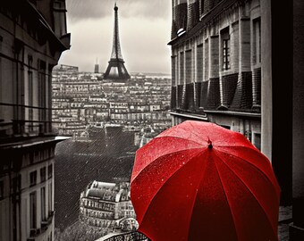 Digital nedladdning av Flickan i Paris - Högkvalitativt konstverk