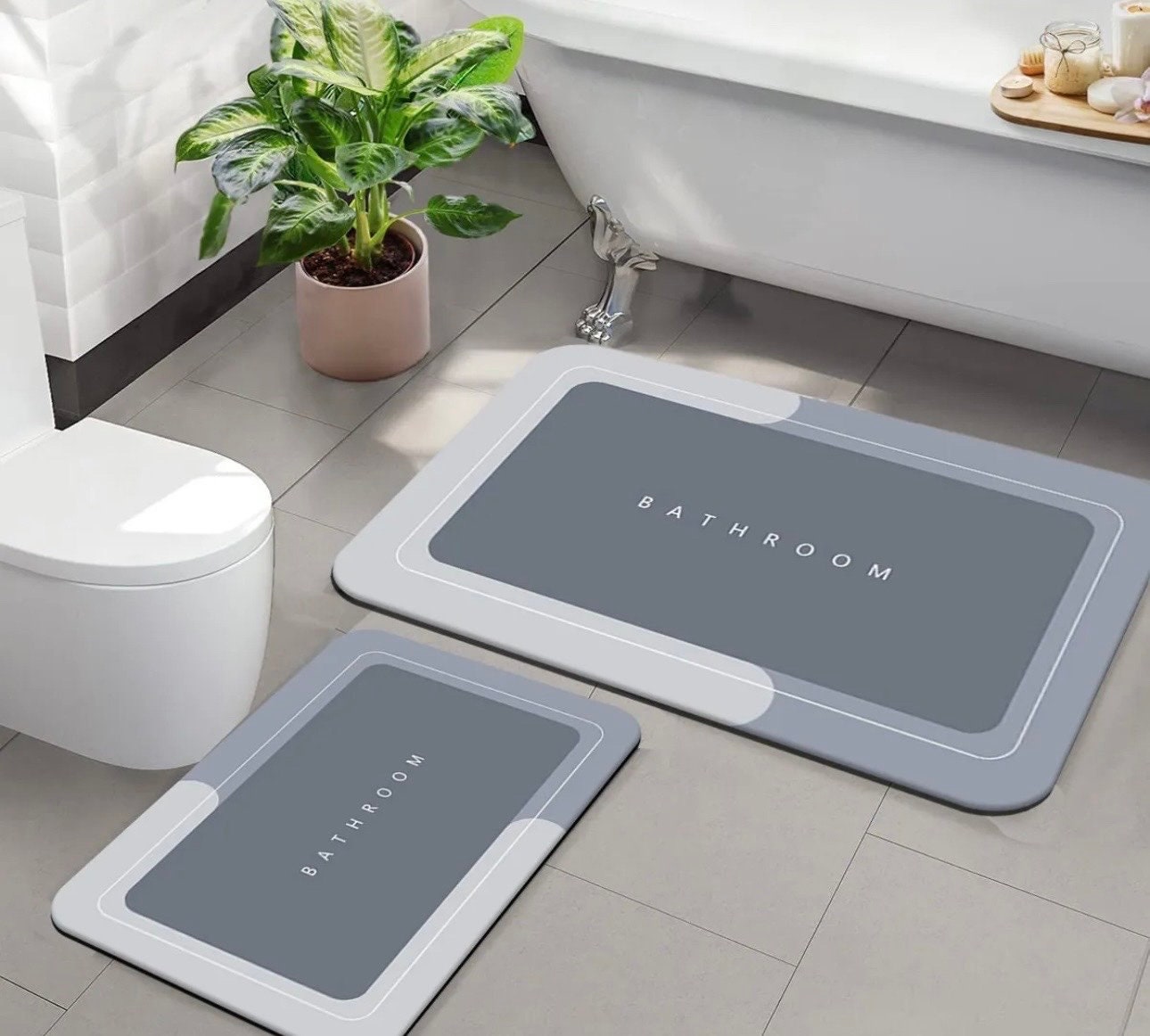 Bathroom Rugs Super Soft Absorbent Non Slip Bath Mat for Bathroom Bedroom  Kitchen Door Mat Floor Mat Only $14.99 PatPat US Mobile