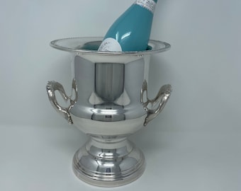 Vintage Leonard silver plate champagne bucket, vintage silver plate, 1980’s Vintage Champagne Bucket, silver plate trophy, silver plate urn