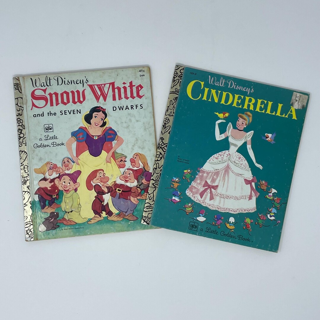 Choice of 2 Vintage Walt Disney Little Golden Books, 1976 Snow White, 1980 Cinderella, Vintage Disney Cinderella, Vintage Disney Snow White - Etsy Choice of 2 Vintage Walt Disney Little Golden Books, 1976 Snow White, 1980 Cinderella, Vintage Disney Cinderella, Vintage Disney Snow White - Etsy
