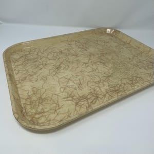 1970&#39;s Cambro Fiberglass Tray, Huntington Beach, CA, gold metallic atomic glitter tray, MCM fiberglass tray, MCM tray, gold matchstick tray