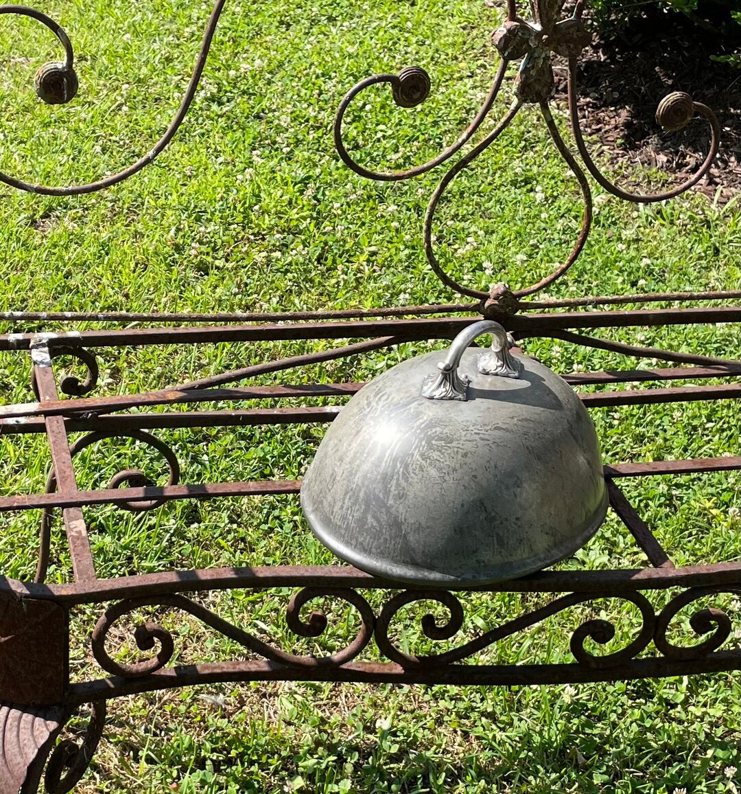 Vintage Metal Cloche, Small, Metal Dome, Vintage Dining, Vintage