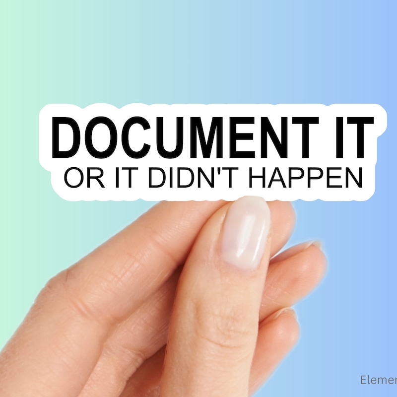 Document Stickers - Etsy