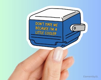 Cooler Pun Vinyl Sticker: Waterproof Laptop Decal
