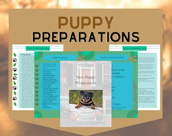 Elementos esenciales para cachorros nuevos / Preparación para cachorros nuevos / Guía imprimible para cachorros nuevos / Guía digital de prueba para cachorros / Kit de inicio para cachorros / Herramientas para cachorros