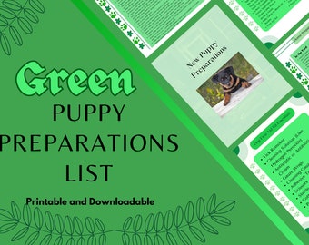New Puppy Checklist | Green Essentials Guide (Digital Download)