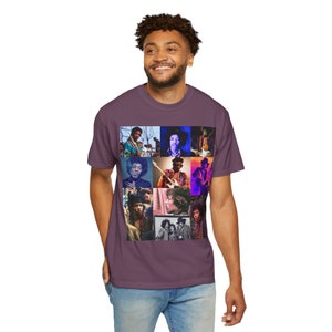 Jimi Hendrix Photo Collage t-shirt, Jimi Hendrix shirt, Classic Rock shirt, Jimi Hendrix Lover Gift, Jimi Hendrix tee, music tee