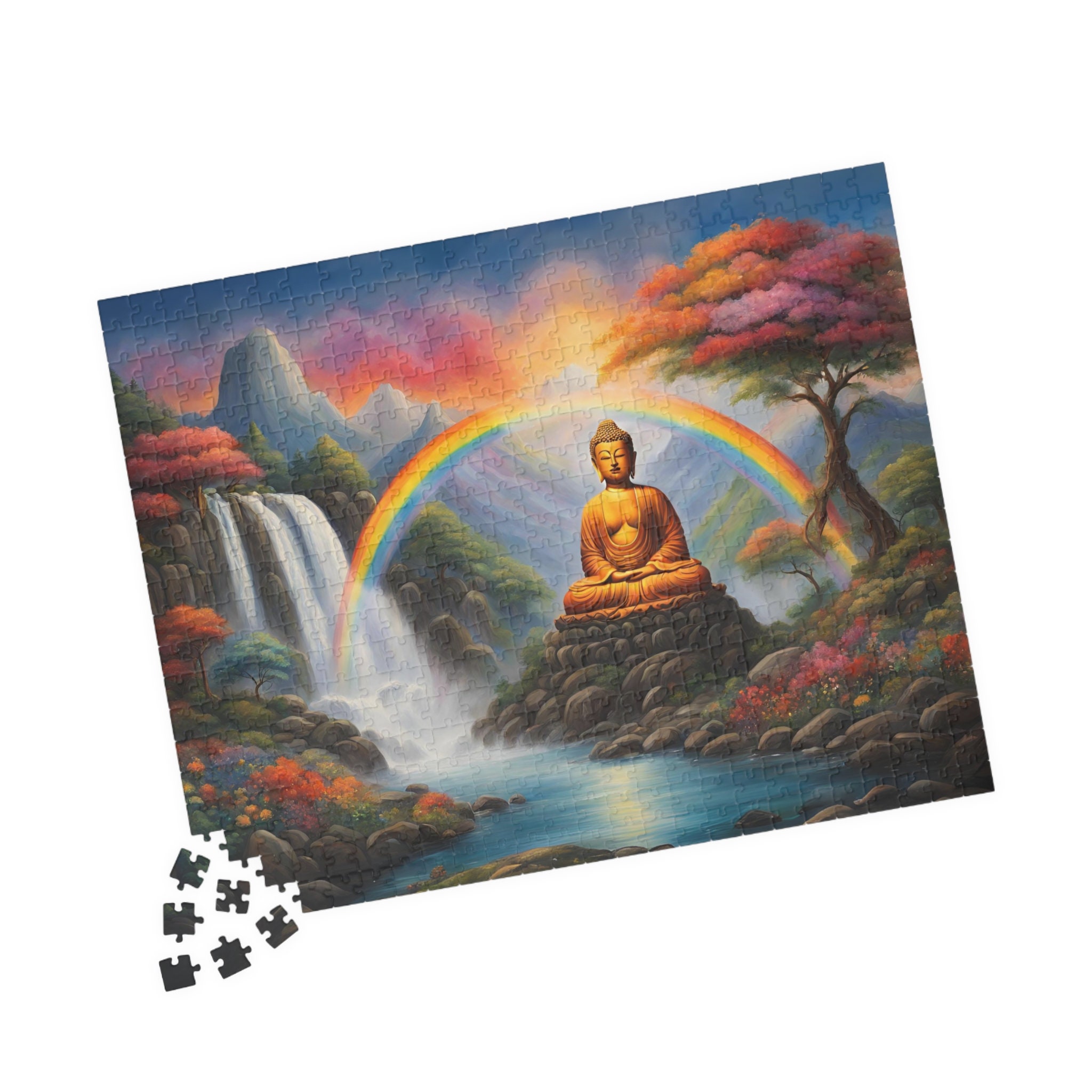 CALVENDO Puzzle Buddha and Yin Yang 1000 Pieces 64 x 48 cm from Digital-Art