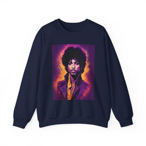 Felpa con grafica a tema Prince Purple Rain, Prince the Singer, Felpa a tema Purple Rain, Regalo per gli amanti del principe, Maglietta Prince The Icon