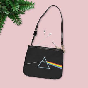 Small Shoulder Bag Dark Side Music Purse, Bag, Alternative Style Cross Body Purse, Rocker Handbag, Punk Shoulder Bag, 60s