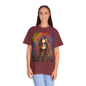 Psychedelic Janis Joplin T-shirt, Janis Joplin shirt, rock Icon t-shirt, Janis Joplin Tee,Janis Joplin Gift, Hippie Girl tee, Hippie t-shirt