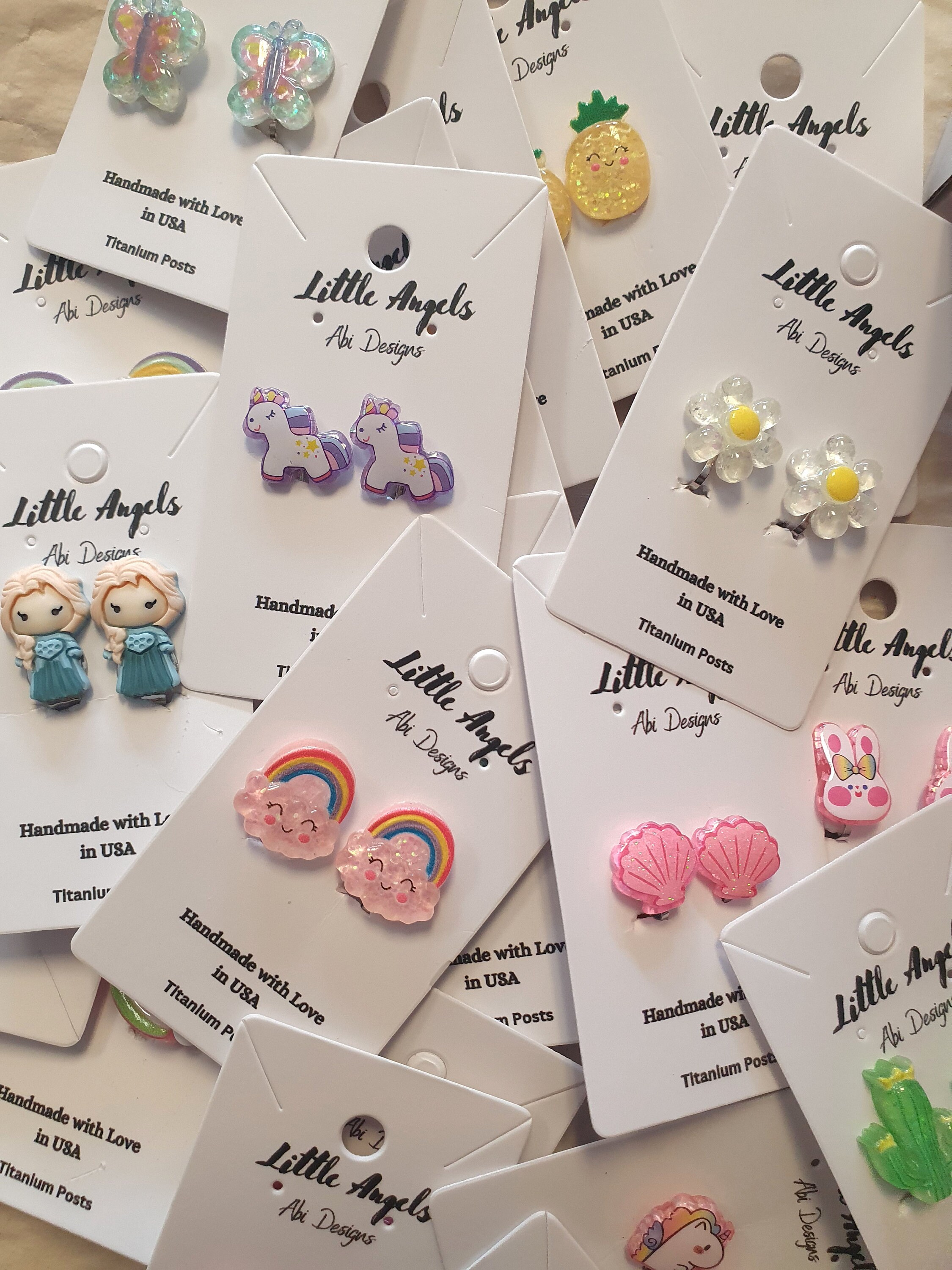Hypoallergenic Clip on Earrings for Girls, Cute Earrings for Girls
