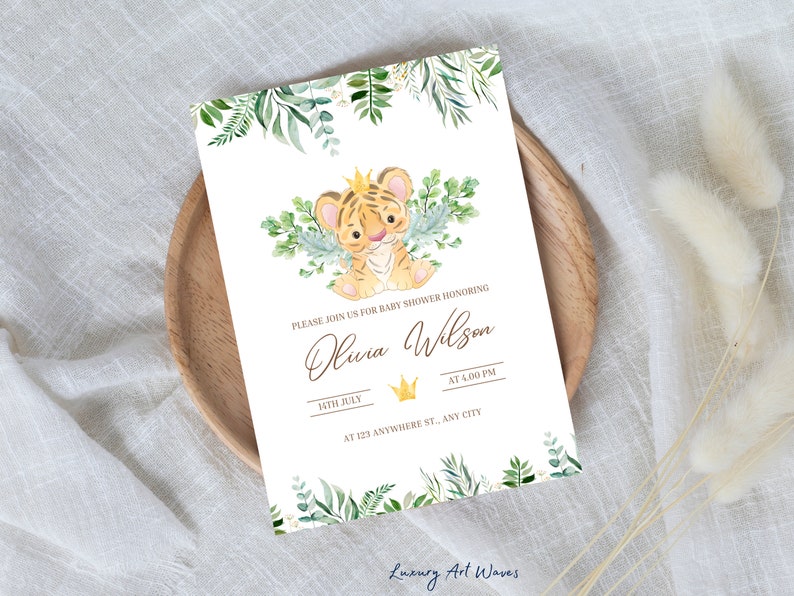 Lion King Baby Shower Invitation Editable Baby Shower Etsy