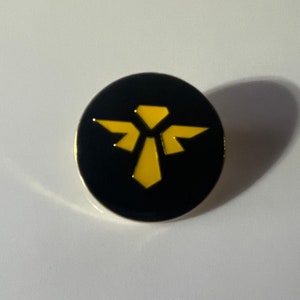 Black and Gold League of Legends Support Role and Lane Enamel/Lapel Pin