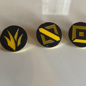 Alla League of Legends-roller och banor Emalj-/Kavajnålar Topp, Djungel/JG, MID, Bot/ADC, Sup/Support