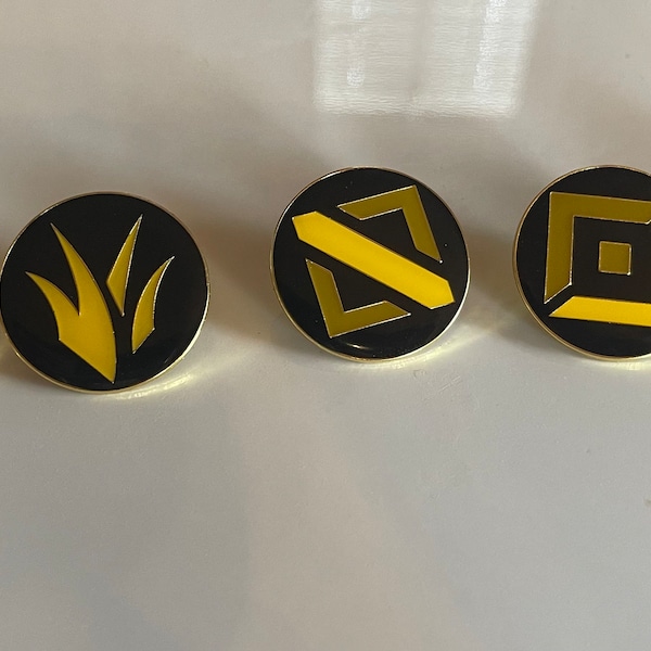 All League of Legends Roles and Lanes Enamel/Lapel Pins Top, Jungle/JG, MID, Bot/ADC, Sup/Support