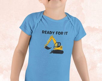 Digger Machine Baby Onesie: 100% Cotton Newborn Outfit