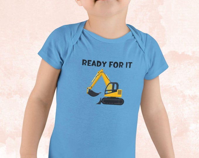 Digger Machine Baby Onesie: 100% Cotton Newborn Outfit