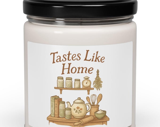 Home Sweet Home Scented Soy Candle, Hand Poured 9oz, Housewarming Gift