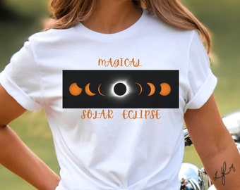 Unisex Jersey Short Sleeve Tee, Vintage Partial Solar Eclipse Tshirt, Celestial Physics Retro Shirt, Graphic Tee Gift,everyday shirt ,