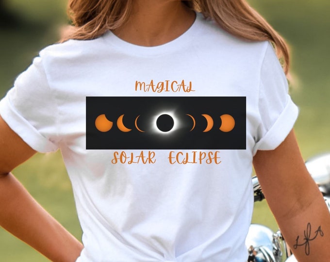 Unisex Jersey Short Sleeve Tee, Vintage Partial Solar Eclipse Tshirt, Celestial Physics Retro Shirt, Graphic Tee Gift,everyday shirt ,
