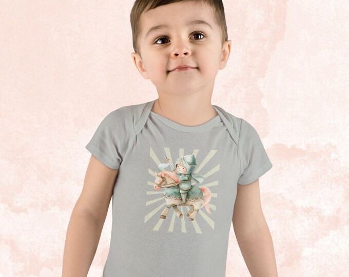 Knight Baby Onesie, Cute Baby Bodysuit, Newborn Gift, Baby Shower Outfit, Toddler Clothing, Unicorn Theme