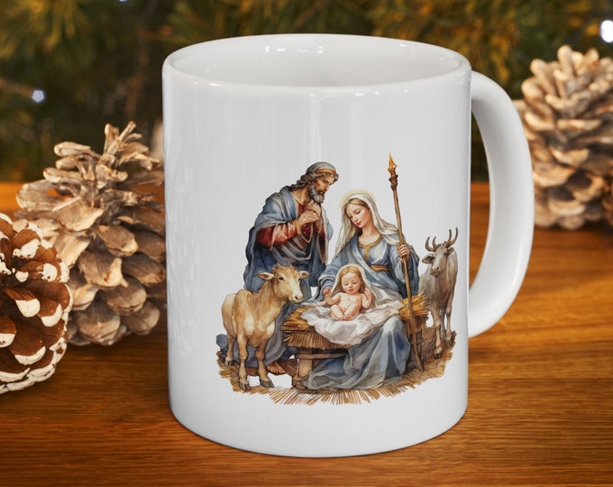 Coffee Lovers Mug, Ornament Mug, Family Mug, Merry Christmas Gift, Christmas Mug, Funny Christmas Mug, Christmas Cat, Christmas Party Mug