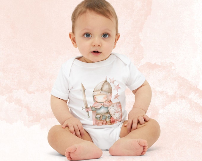 Knight Baby Bodysuit, Cute Infant Jersey One Piece for Newborns, Baby Shower Gift, Toddler Costume, Adventure Theme