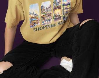 Shopping Mama Vibes T-Shirt: Relaxed Fit US Cotton Tee