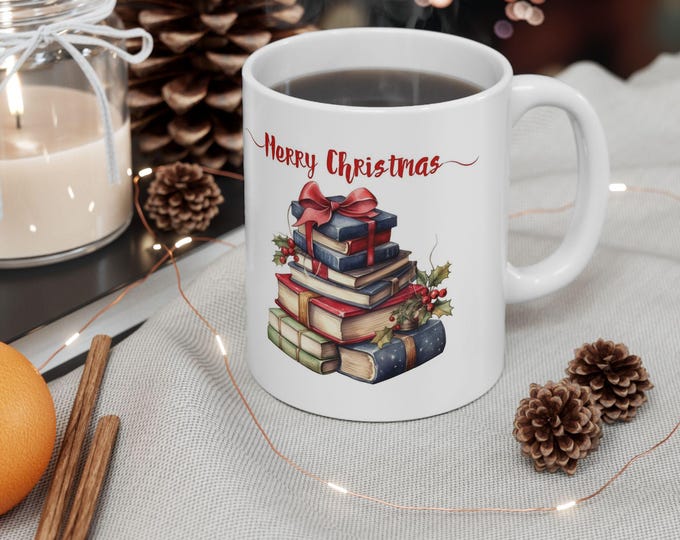 Christmas Cat Ceramic Mug, Coffee Lovers Mug, Ornament Mug, Family Mug, Merry Christmas Gift, Funny Christmas Mug