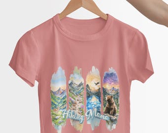 Hiking Mama T-Shirt: Nature Adventure Mom Tee