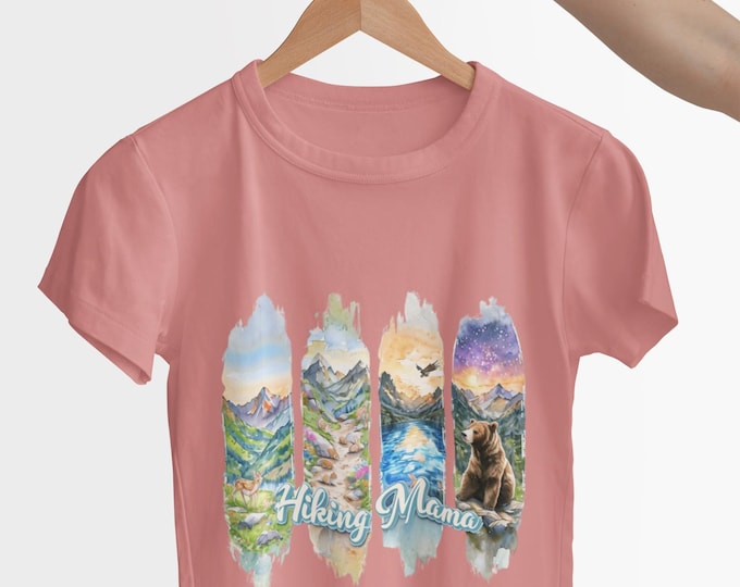 Hiking Mama T-Shirt: Nature Adventure Mom Tee