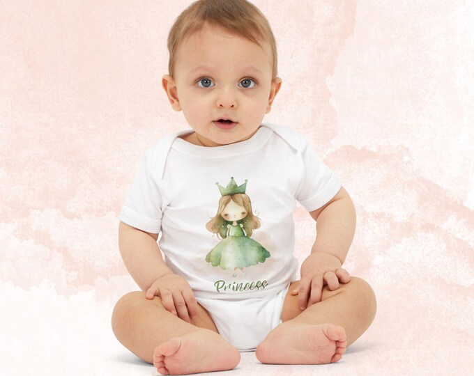 Princess Baby Bodysuit, Cute Infant Jersey One Piece for Newborns, Baby Shower Gift, Toddler Costume, Adventure Theme