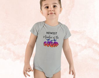 Baby Onesie, Newest Member of the Squad, Cute Baby Bodysuit, Newborn Gift, Baby Shower Outfit, Unicorn Theme, Toddler Clothing
