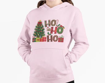Christmas Tree Youth Hoodie | Festive Holiday Kids Sweatshirt