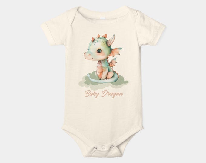 Baby Dragan Bodysuit, Cute Infant Jersey One Piece for Newborns, Baby Shower Gift, Toddler Costume, Adventure Theme