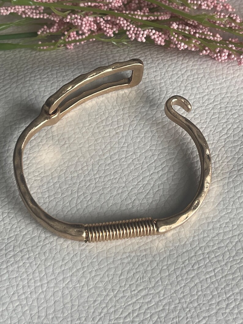 Hammered Bracelet for Women Gold Bangle Bracelet Hammered Etsy