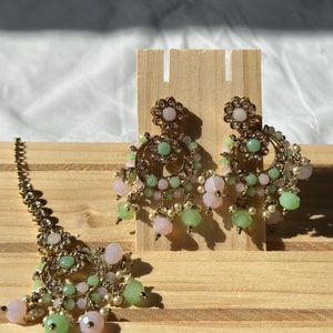 Pakistani | Indian | Traditional Tikka and Earrings set