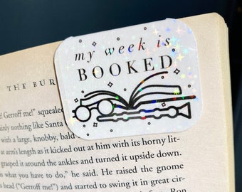 My Week is Booked Bookmark SVG: Funny Bookish Gift (Cutting Machine File)
