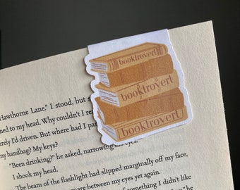 Booktrovert Magnetic Bookmark: DIY Cricut PNG Template