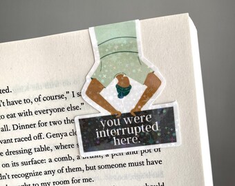 Funny 'You Were Interrupted Here' Magnetic Bookmark - Cricut Template (Digital Download)