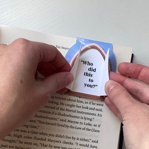Who did this to you? magnetic bookmark, bookmark svg, bookish gift, Cricut bookmark template, cutting machine bookmark file, funny bookmark
