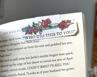 Who Did This To You Magnetic Bookmark PNG File (4x4in)