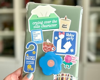 DIY Kindle Stickers: Bookish Ereader PNG Files (Digital Download)