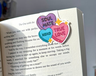 Candy Heart Magnetic Bookmark: Soul Mate, True Love (PNG File)