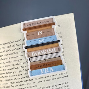 In My Bookish Era magnetic bookmark, cutting machine file template, Cricut magnetic bookmark file, funny bookmark, cute bookmark, book gift